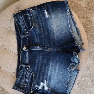 Silver jeans shorts